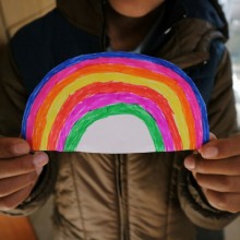 Dessin d'arc-en-ciel